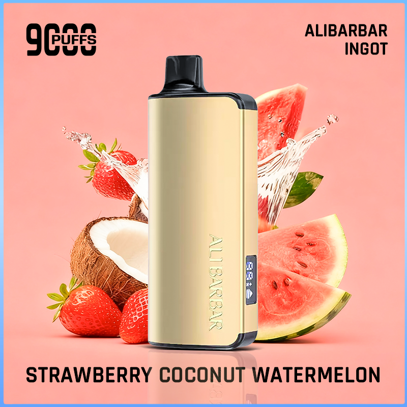 1-1.png Alibarbar Ingot Strawberry Watermelon 9000 Puffs - Image 1