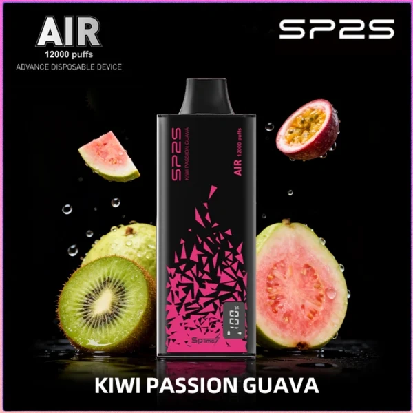 画板-1-06-600x600-1.webp SP2S AIR Kiwi Passion Guava12000 Puffs - Image 1