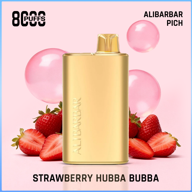 画板-1-1.png Alibarbar Rich Strawberry Hubba Bubba 8000 Puffs - Image 1